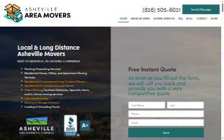 Asheville Area Movers website
