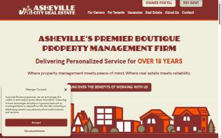 Asheville City Real Estate website