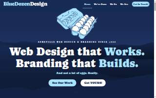 Blue Dozen Design website