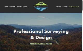 Cole Surveying & Design, PA website