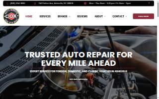 Cox Auto Service website