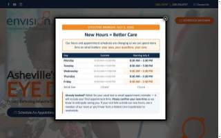Envision Eyecare website
