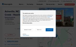 HearingLife of Asheville NC website