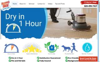 Heaven's Best Carpet Cleaning Asheville NC website