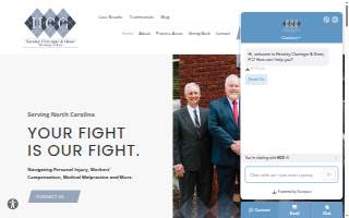 Hensley Cloninger & Greer, Attorneys at Law website