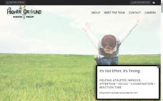Higher Ground Pediatric Therapy website