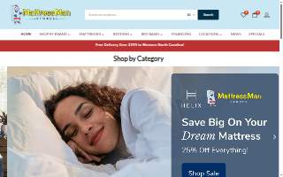 Mattress Man Stores website