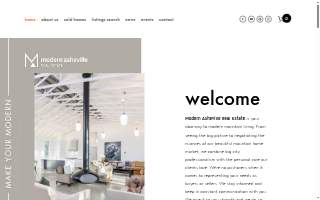 Modern Asheville Real Estate website
