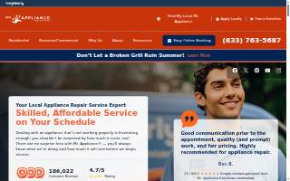 Mr. Appliance of Asheville website