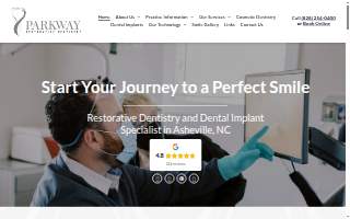 Parkway Restorative Dentistry website