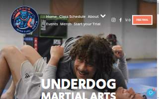 Underdog Martial Arts website