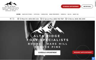 Alta Ridge Foot Specialists website