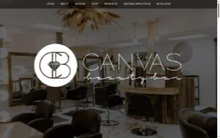 Canvas Beauty Bar website