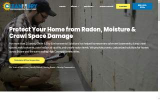 Clean & Dry Environmental Solutions website