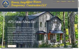 clear waters construction website