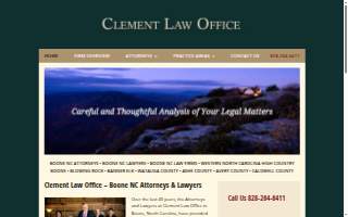 Clement Law Office website