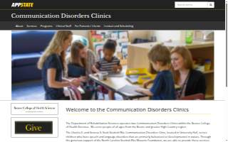 Communication Disorders Clinic website