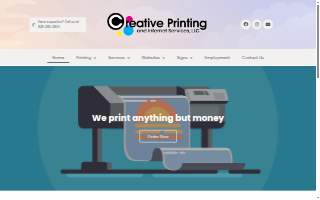 Creative Printing and Internet Services, LLC website