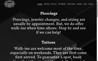 Elevated Body Art website