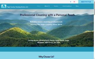 High Country Cleaning Service, LLC website