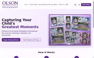 Olson Design Photography website