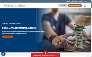 OrthoCarolina Boone website