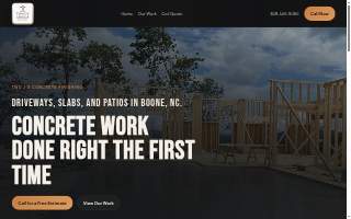 Two J's Concrete Finishing website