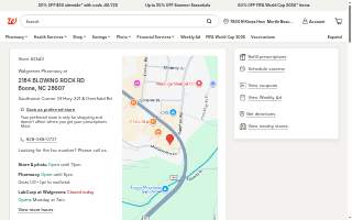 Walgreens of Boone website