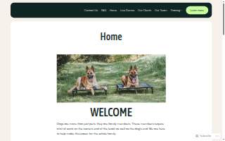 Backyard Canine Academy website