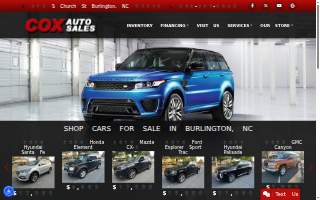 Cox Auto Sales LLC website
