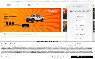 Cox Chrysler Dodge Jeep Ram website