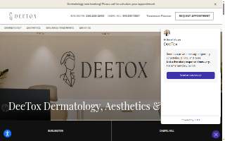 DeeTox Skin & Laser website
