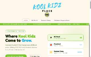 Kool Kidz Place website