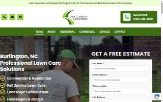 Lawn Creations Landscapes website