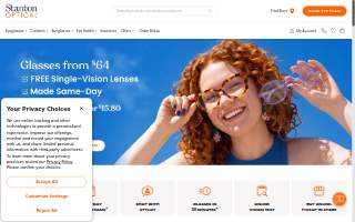 Stanton Optical of Burlington website