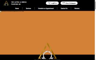 The Alpha & Omega Painting NC website