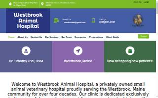 Westbrook Animal Hospital website