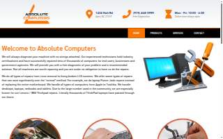 Absolute Computers of Apex website
