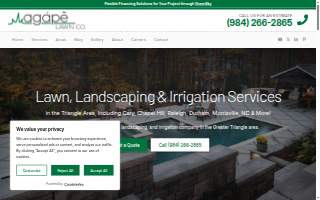 Agape Lawn Company website