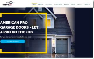 American Pro Garage Doors of Cary website