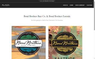 Bond Brothers Beer Company website