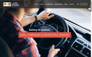 Cary Driving Academy website