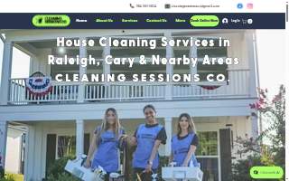 Cleaning Sessions Co. website