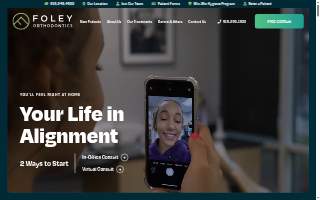 Foley Orthodontics website