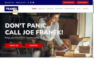 Franek Tax Services website