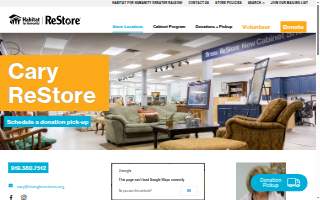 Habitat ReStore -- Cary website