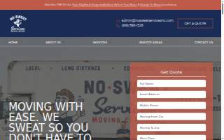 No Sweat Services Inc website