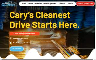 Quickies Car Wash website