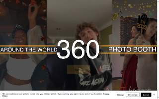 360 Photo Booth Rentals (Around the World 360 Photo Booth Rental, LLC) of Chapel Hill website