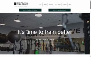 Chapel Hill Training- Private Personal Training and Small Group Training Studio website